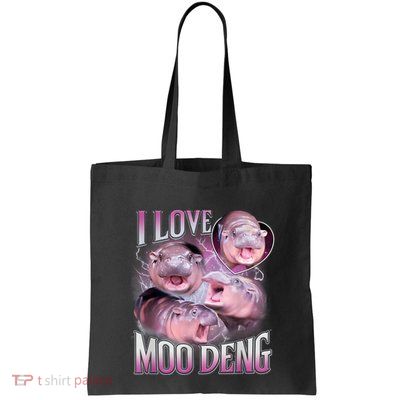 Moo Deng Baby Pygmy Hippos Thailand Bag
