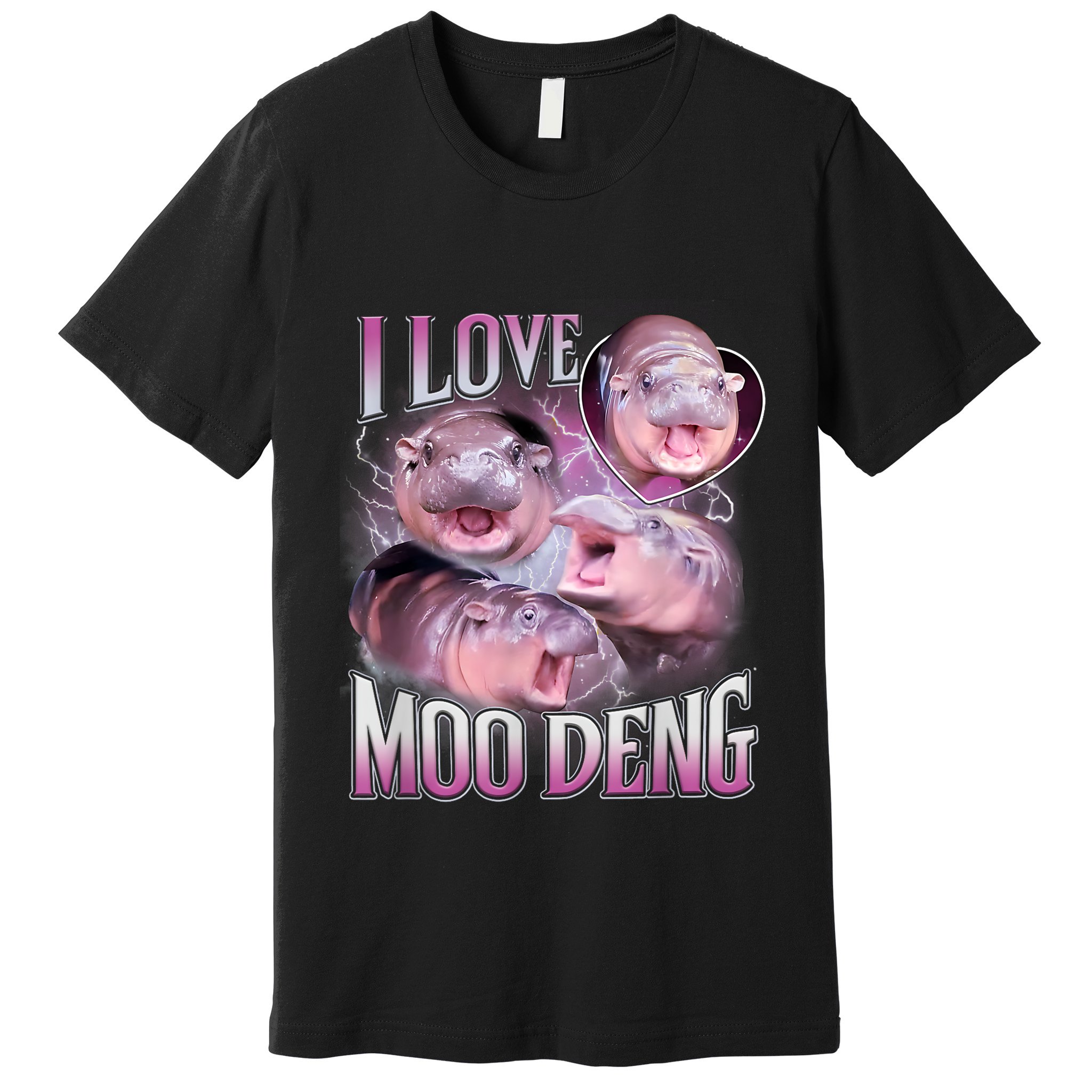 Moo Deng Baby Pygmy Hippos Thailand Premium T-Shirt