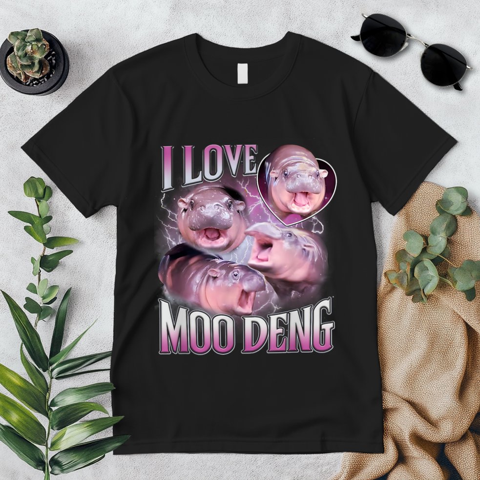 Moo Deng Baby Pygmy Hippos Thailand Premium T-Shirt