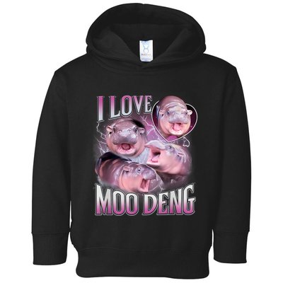 Moo Deng Baby Pygmy Hippos Thailand Toddler Hoodie