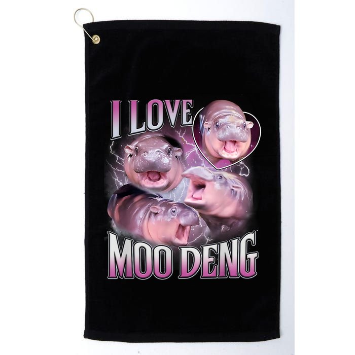 Moo Deng Baby Pygmy Hippos Thailand Golf Towel