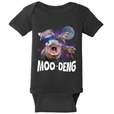 Moo Deng Baby Pygmy Hippos Thailand Baby Bodysuit