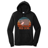 Moo Deng Baby Hippo Zoo Baby Hippo Vintage Gift Women's Pullover Hoodie