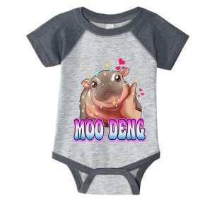 Moo Deng Bouncy Pig Cute Baby Pygmy Hippo Moodeng Lover Infant Baby Jersey Bodysuit