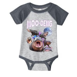 Moo Deng Bouncy Pig Cute Baby Pygmy Hippo Moon Meme Infant Baby Jersey Bodysuit