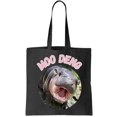 Moo Deng Bouncy Pig In Thai Picture The Cute Baby Hippo Gift Bag