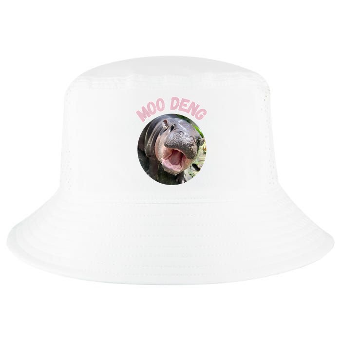 Moo Deng Bouncy Pig In Thai Picture The Cute Baby Hippo Gift Cool Comfort Performance Bucket Hat