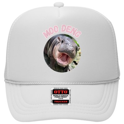 Moo Deng Bouncy Pig In Thai Picture The Cute Baby Hippo Gift Trucker Hat