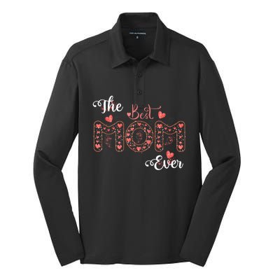 Mothers Day Best Mom Ever Gifts From Daughter Son Mom Silk Touch Performance Long Sleeve Polo