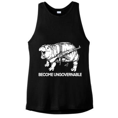 Moo Dang Become Ungovernable Ladies PosiCharge Tri-Blend Wicking Tank