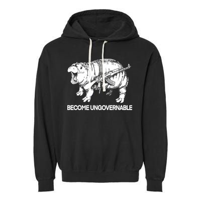 Moo Dang Become Ungovernable Garment-Dyed Fleece Hoodie