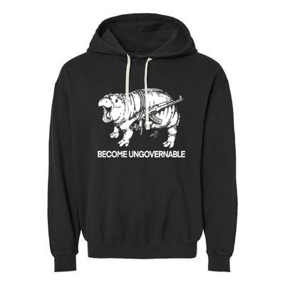 Moo Dang Become Ungovernable Garment-Dyed Fleece Hoodie