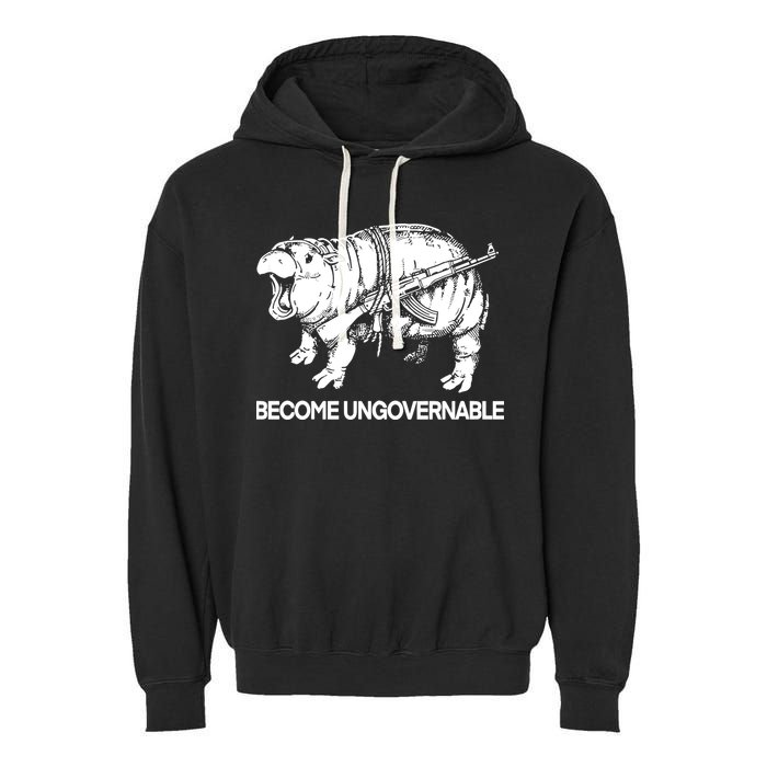 Moo Dang Become Ungovernable Garment-Dyed Fleece Hoodie