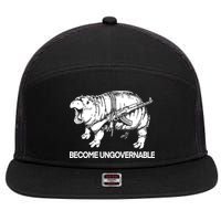 Moo Dang Become Ungovernable 7 Panel Mesh Trucker Snapback Hat