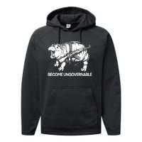 Moo Dang Become Ungovernable Performance Fleece Hoodie