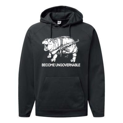 Moo Dang Become Ungovernable Performance Fleece Hoodie