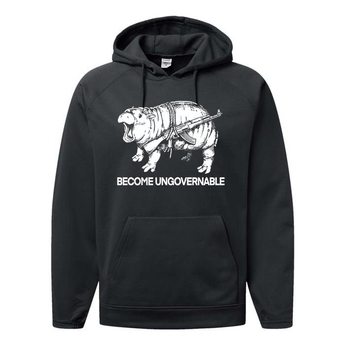 Moo Dang Become Ungovernable Performance Fleece Hoodie