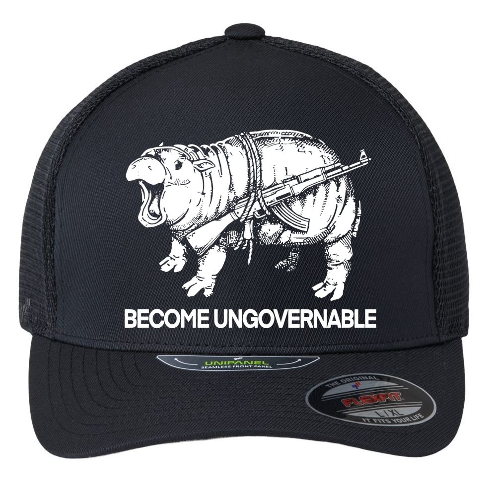 Moo Dang Become Ungovernable Flexfit Unipanel Trucker Cap