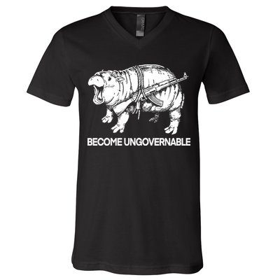 Moo Dang Become Ungovernable V-Neck T-Shirt