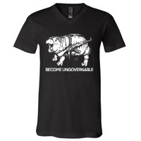 Moo Dang Become Ungovernable V-Neck T-Shirt