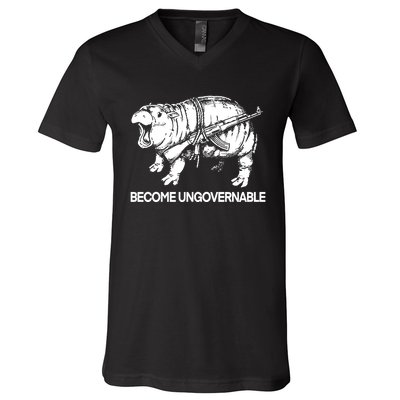 Moo Dang Become Ungovernable V-Neck T-Shirt