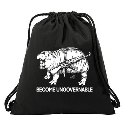 Moo Dang Become Ungovernable Drawstring Bag
