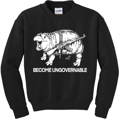 Moo Dang Become Ungovernable Kids Sweatshirt