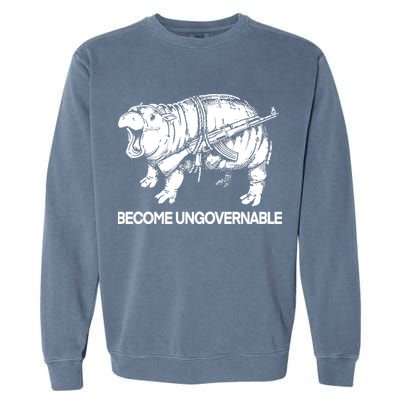 Moo Dang Become Ungovernable Garment-Dyed Sweatshirt