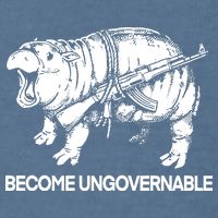 Moo Dang Become Ungovernable Garment-Dyed Sweatshirt