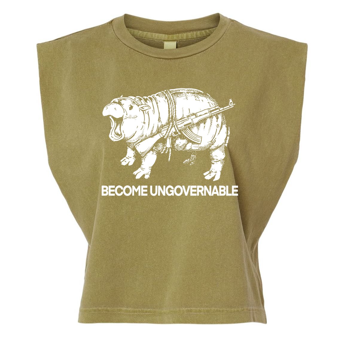 Moo Dang Become Ungovernable Garment-Dyed Women's Muscle Tee
