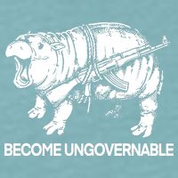 Moo Dang Become Ungovernable Sueded Cloud Jersey T-Shirt