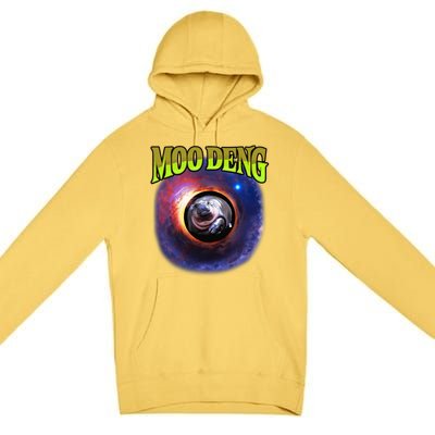 Moo Deng Baby Hippo Premium Pullover Hoodie