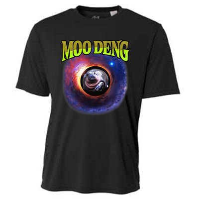 Moo Deng Baby Hippo Cooling Performance Crew T-Shirt