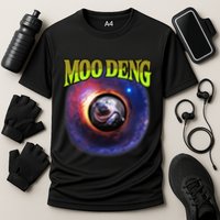 Moo Deng Baby Hippo Cooling Performance Crew T-Shirt