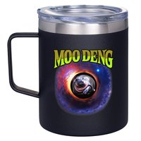 Moo Deng Baby Hippo 12oz Stainless Steel Coffee Mug