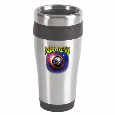 Moo Deng Baby Hippo 16oz Travel Tumbler