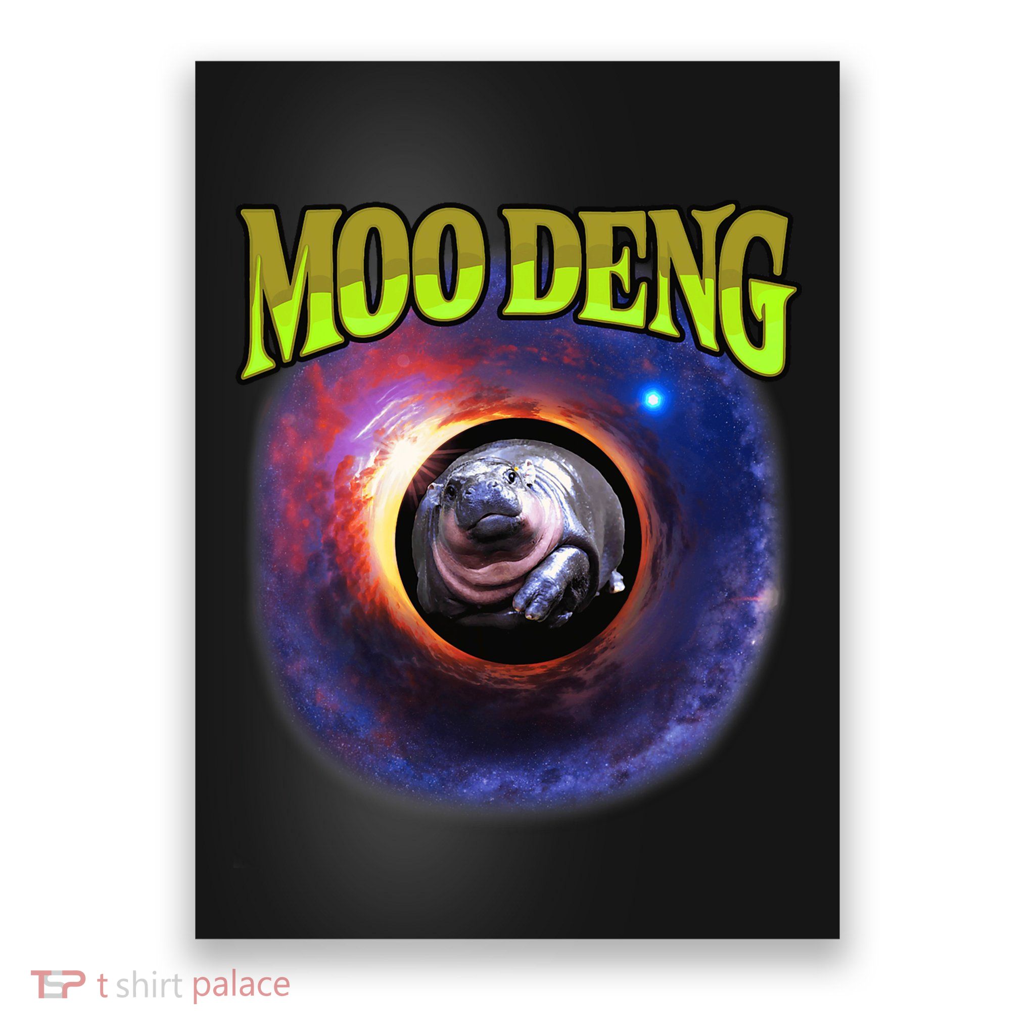 Moo Deng Baby Hippo Poster