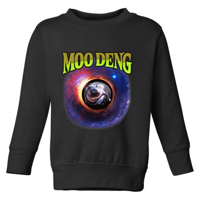 Moo Deng Baby Hippo Toddler Sweatshirt