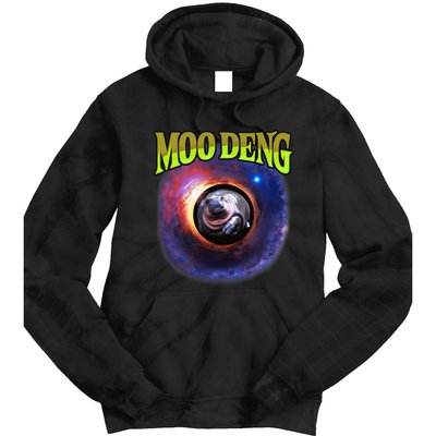 Moo Deng Baby Hippo Tie Dye Hoodie