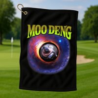 Moo Deng Baby Hippo Golf Towel
