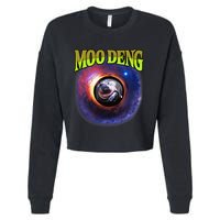 Moo Deng Baby Hippo Cropped Pullover Crew