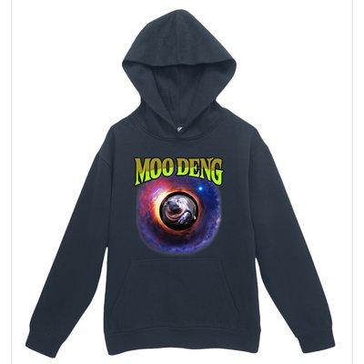 Moo Deng Baby Hippo Urban Pullover Hoodie