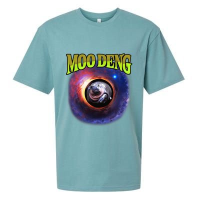 Moo Deng Baby Hippo Sueded Cloud Jersey T-Shirt