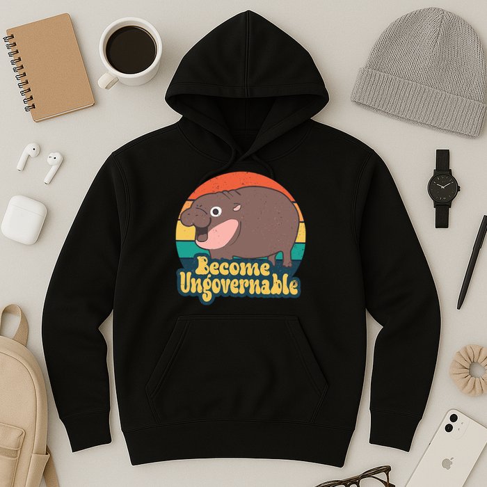 Moo Deng Become Ungovernable Hoodie