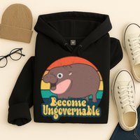Moo Deng Become Ungovernable Hoodie