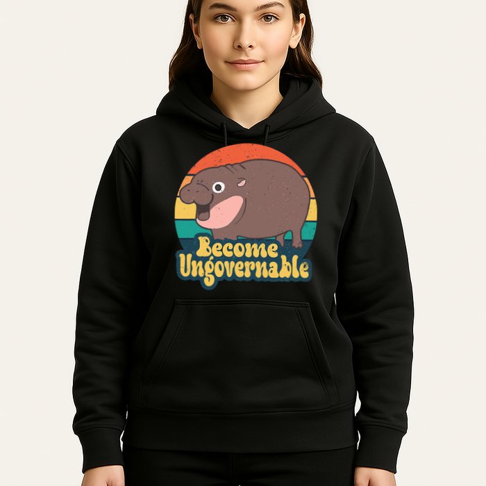 Moo Deng Become Ungovernable Hoodie