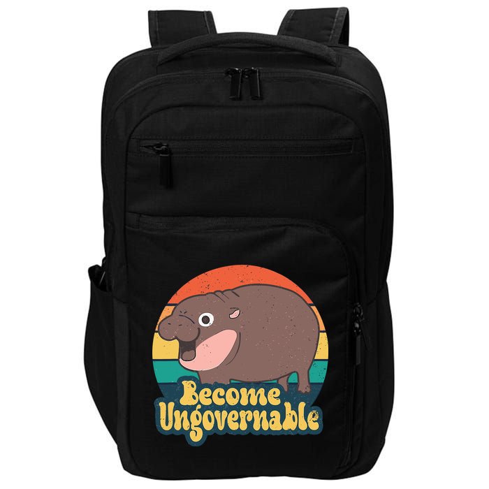 Moo Deng Become Ungovernable Impact Tech Backpack