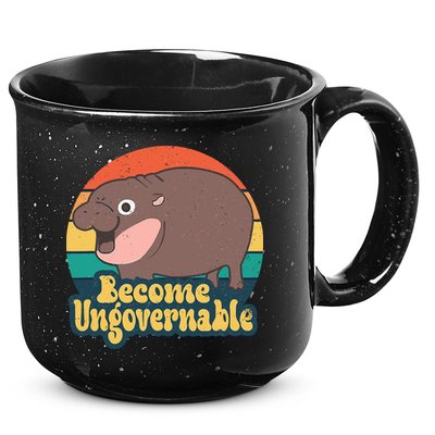 Moo Deng Become Ungovernable 15oz Campfire Ceramic Mug
