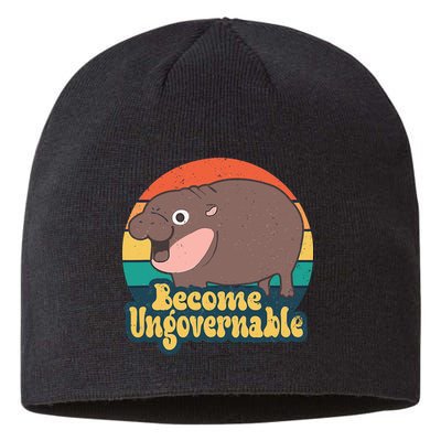 Moo Deng Become Ungovernable Sustainable Beanie