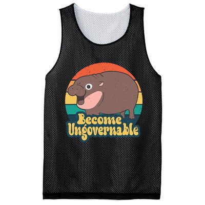 Moo Deng Become Ungovernable Mesh Reversible Basketball Jersey Tank